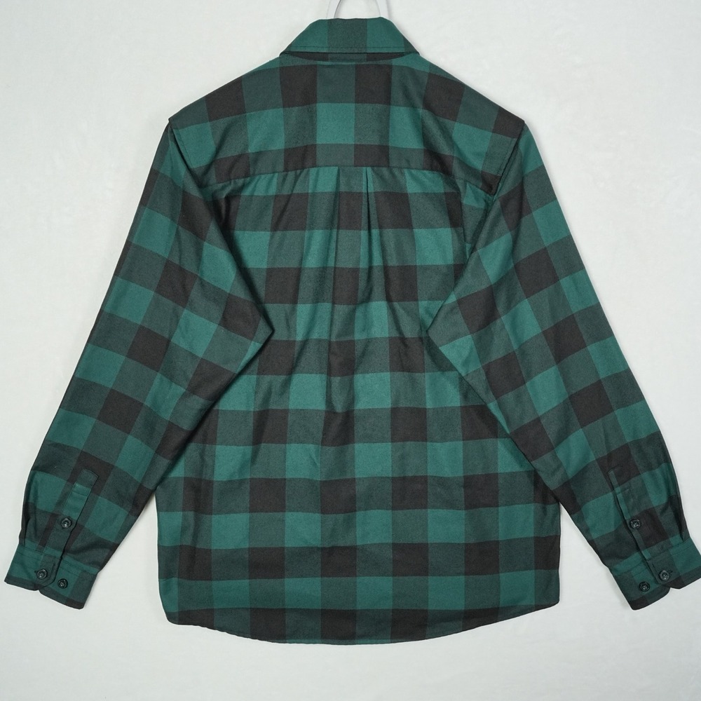 Dixxon Flannel Co Evergreen Green Black Buffalo Plaid D-Tech Shirt Mens Large - Picture 4 of 8